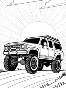 monster truck coloring pages​