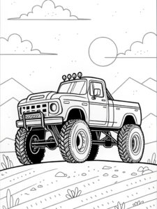 monster truck coloring pages​