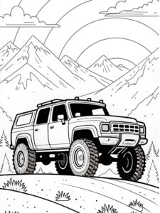 monster truck coloring pages​