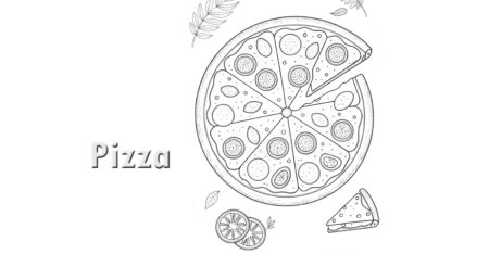 Pizza Coloring Pages