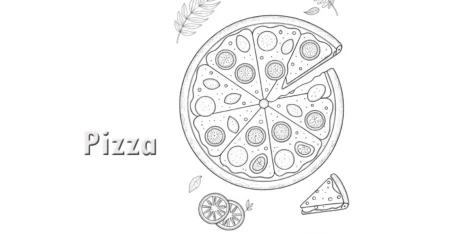 Pizza Coloring Pages