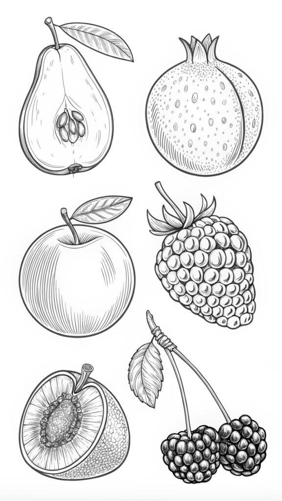 Fruit Coloring Pages